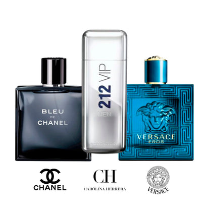 ¡VERSACE EROS, BLEU DE CHANEL, 212 VIP MEN!