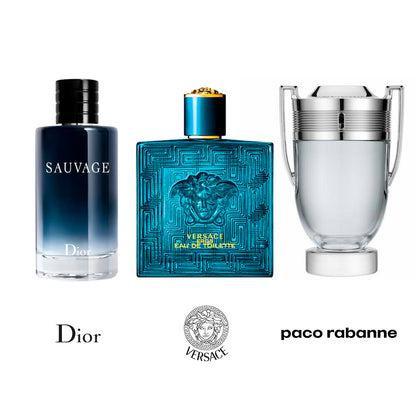 NUEVO COMBO! SAUVAGE DIOR / VERSACE EROS / INVICTUS